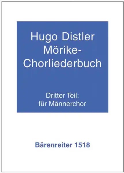 Günstig Mörike-Chorliederbuch Teil 3 für Maennerchor