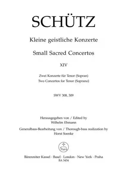 Finale Aktion Kleine geistliche Konzerte Band 14 2 Konzerte für Tenor (Sopran) (la)