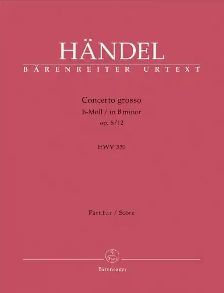 Concerto grosso h-Moll op.6,12 HWV330 für Orchester Schnäppchen