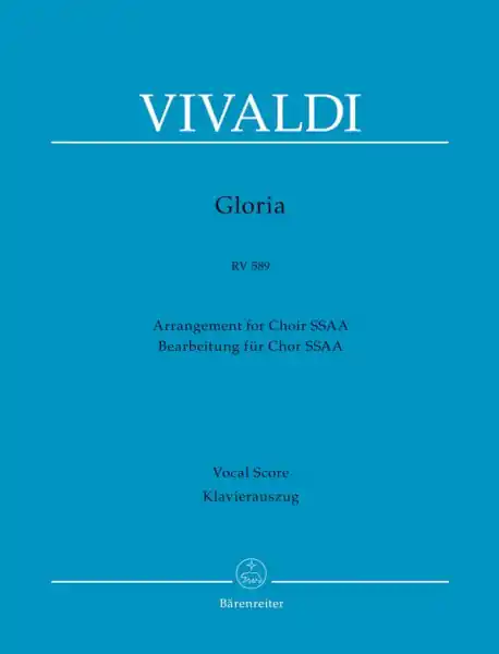 Gloria RV589 für Soli, Frauenchor (SSAA) und Orchester Begrenztes Angebot