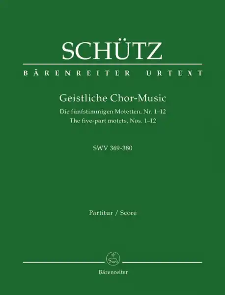 Die fünfstimmigen Motetten Nr.1-12 SWV369-380 für gem Chor a cappella Preisreduziert