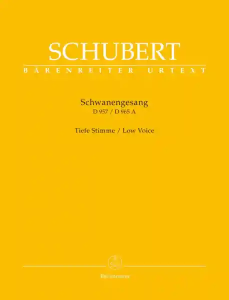 Schwanengesang D957 / D965a für Gesang (tief) und Klavier Mega-Angebot