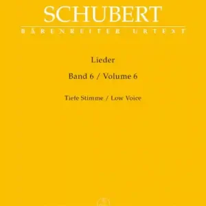 Abverkauf Lieder Band 6 für Gesang (tief) und Klavier praktische Ausgabe