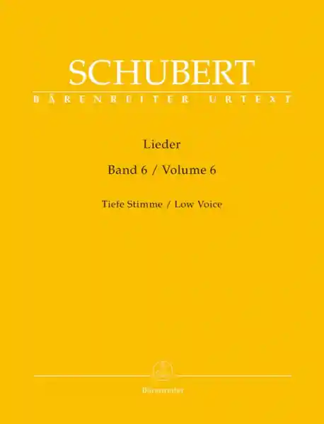 Abverkauf Lieder Band 6 für Gesang (tief) und Klavier praktische Ausgabe