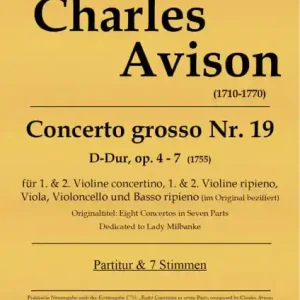 Mega-Angebot Concerto grosso D-Dur Nr.19 op.4-7 für 2 Violinen und Streicher