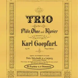 Trio Es-Dur op.74 für Flöte, Oboe und Klavier Begrenztes Angebot