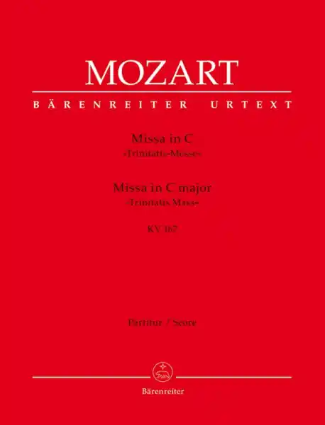 Nur Heute Messe C-Dur KV167 für Soli, gem Chor und Orchetser