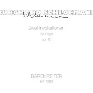 2 Invokationen op.10 für Orgel Neue Kollektion