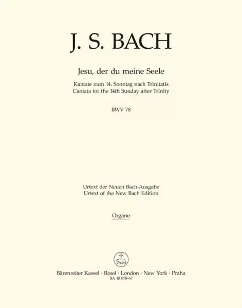 Jesu der du meine Seele Kantate Nr.78 BWV78 Wochenendangebot