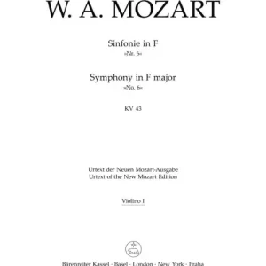 Wochenendangebot Sinfonie F-Dur KV43 Nr.6 für Orchester
