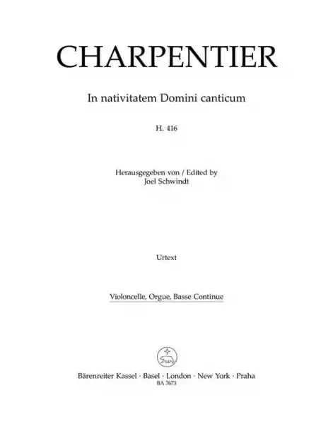 Begrenztes Angebot In nativitatem Domini canticum H416 für gem Chor und Streicher