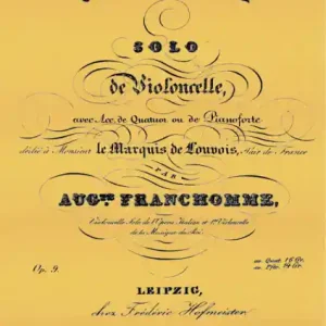 Chant d'adieux op.9 do majeur pour solo de violoncelle et quatuor à cordes ou piano Abverkauf