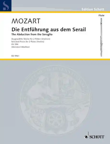 Die Entführung aus dem Serail KV 384 für 2 Flöten (Violinen) Kracherpreis