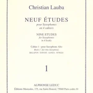 Mega-Angebot 9 Études vol.1 pour saxophone alto