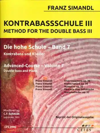 Die hohe Schule Band 7 für Kontrabass und Klavier Kostenloser Rückversand