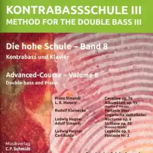 Neuheit Die hohe Schule Band 8 für Kontrabass und Klavier