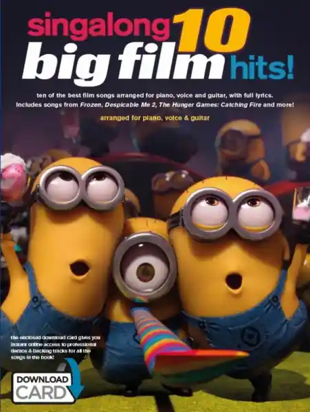 Versand Am Gleichen Tag Singalong - 10 Big Film Hits (+download card): songbook piano/vocal/guitar