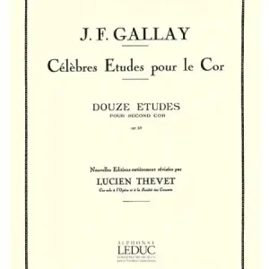 Sale 12 Etudes op.57 pour second cor pour cor