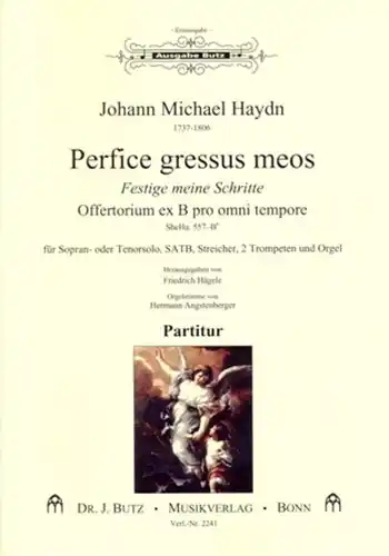 Perfice gressus meos für Sopran (Tenor), gem Chor, 2 Trompeten, Streicher und Orgel Neue Ware