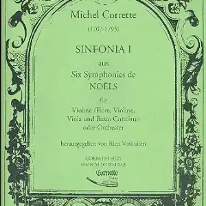 Markenprodukt Sinfonia 1 aus 6 symphonies de noels für Violine (Flöte), Violine, Viola und