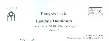 Begrenztes Angebot Laudate dominum für gem Chor, Bläser und Orgel