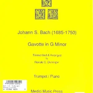 Neu Gavotte in g Minor for trumpet and piano