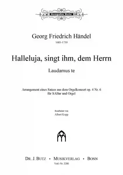Halleluja nach op.4,6 HWV294 Neu Im Sortiment