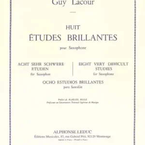 Neue Kollektion 8 études brillantes pour saxophone alto seul