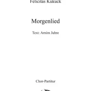 Abendlied für gem Chor a cappella Partitur Geprüft