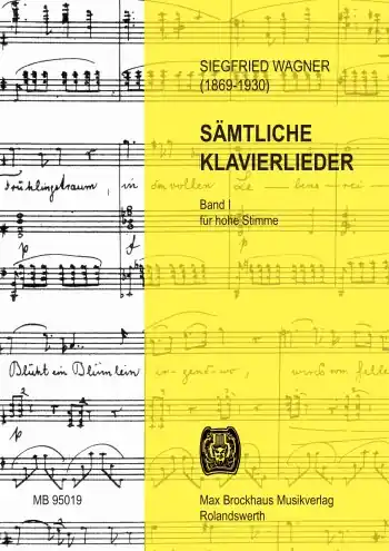Sämtliche Klavierlieder Band 1 für hohe Singstimme und Klavier Sofort Bestellen