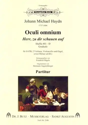 Oculi omnium für gem Chor, 2 Violinen, Violoncello und Orgel Sonderaktion