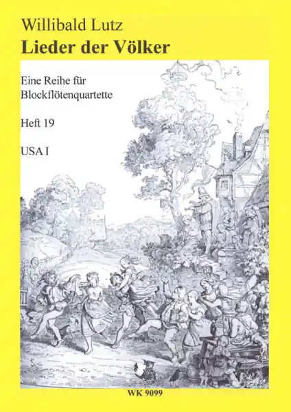 Lieder der Völker Band 19 - USA für 4 Blockflöten Neu