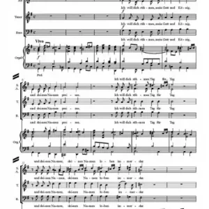 Ich will dich rühmen mein Gott und König für gem Chor und Orgel Bestpreis