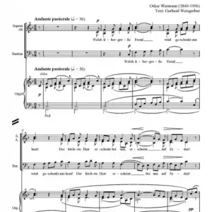Nur Für Kurze Zeit Welch übergroße Freud für gem Chor (SABar) und Orgel