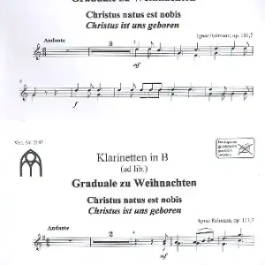 Neue Kollektion 2 Weihnachtsgradualien für gem Chor, Streicher und Orgel (Orgel solo ad lib.)