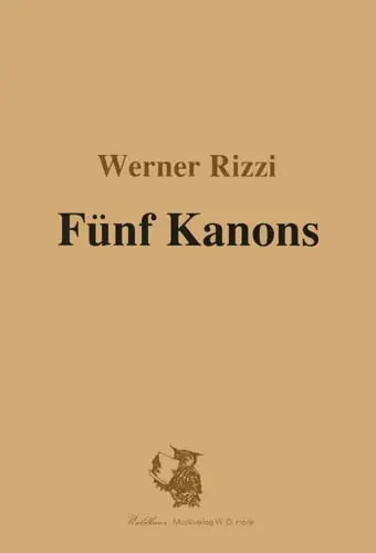 5 Kanons zu 4 Stimmen mit 5 Graphiken von Hubertus Kirchgaessner Echt