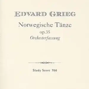 Kostenloser Versand Norwegische Tänze op.35 für Orchester Studienpartitur