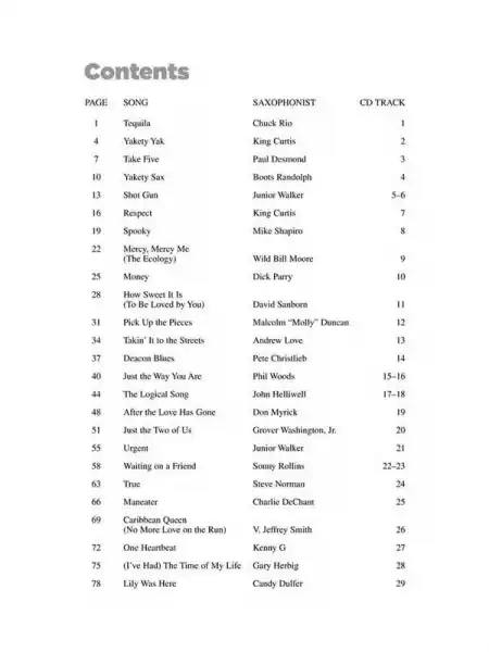 Direktkauf 25 great Sax Solos (+Audio Online) for saxophone (alto/tenor)