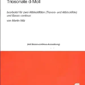 Finale Aktion Sonate d-Moll für 2 Altblockflöten und Bc (ausgesetzt)