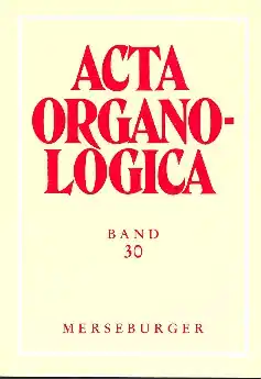 Super-Preis Acta organologica Band 30