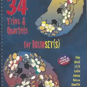 Preisknaller 34 Trios und Quartette (+CD) für Schlagzeug