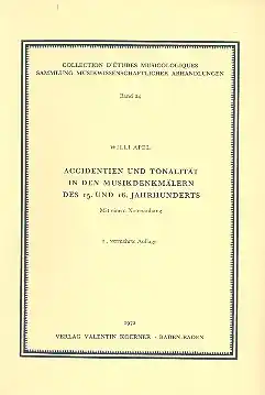 Accidentien und Tonalität in den Musikdenkmälern des 15. und 16. Jahrhunderts Mit einem Notenanhan Mega-Angebot