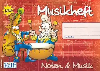Musikheft Din A5 quer 64 Seiten mit Infos Sonderangebot