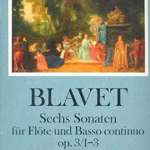 Gratis Versand 6 Sonaten op.3/1-3 für Flöte und Bc