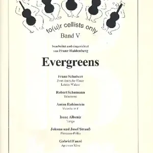 Kostenloser Rückversand Four Cellists only Band 5 (Evergreens) für 4 Violoncelli