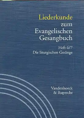 Preiswert Liederkunde zum EG Band 6/7