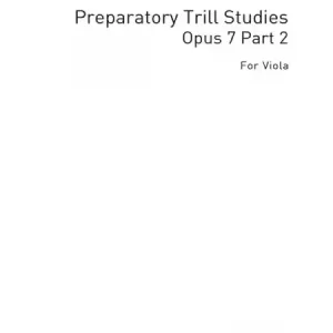 Billig Preparatory Trill Studies in the 2.-6. position op.7,2 for viola (en/dt/fr)