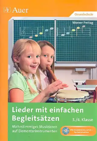 Lieder mit einfachen Begleitsätzen (+2 CD's) Partitur, Kopiervorlagen und Solange Der Vorrat Reicht