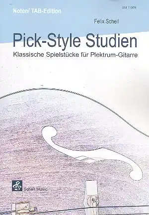 Pick-Style-Studien (+CD) für Plektrum-Gitarre/ Tabulatur Aktuell