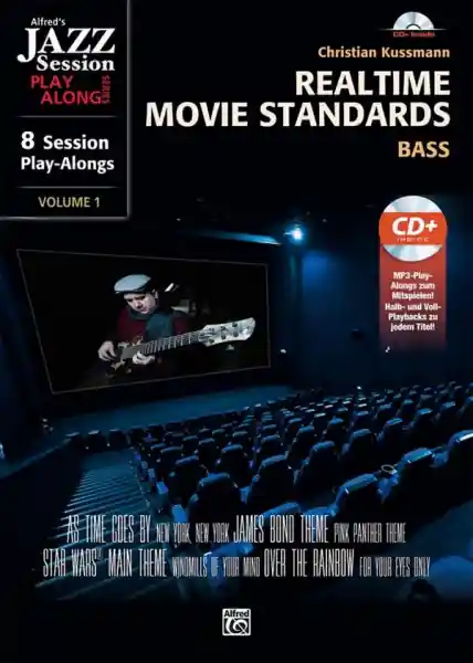 Realtime Movie Standards (+CD): for bass guitar Neue Ware